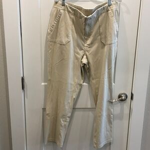 32 Degrees Women's Straight Leg Jeans - Tan Large Joggers Cargo Looking